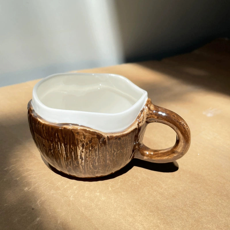 Tropical Coconut Ceramic Coffee Mug-Unique Tropical Design