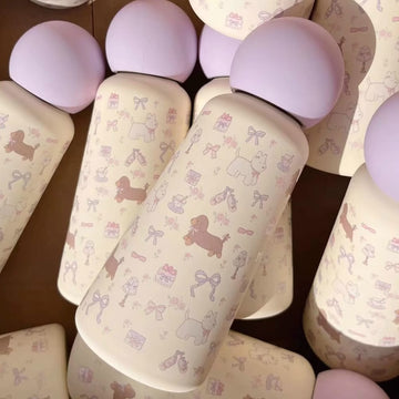 480ml/290ml Floral Dog 316 Stainless Steel Cute Insulated Travel Tumbler