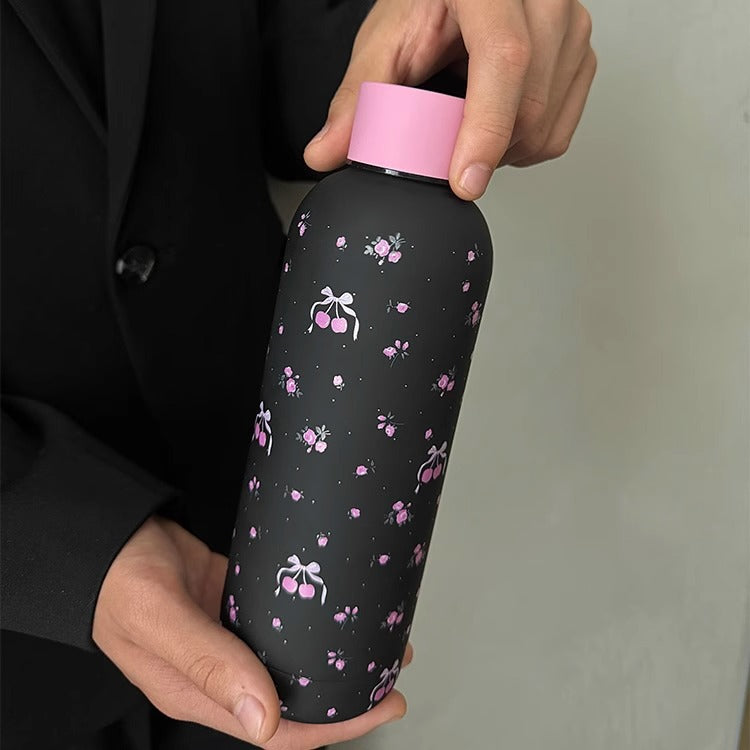304 Stainless Steel Insulated Tumbler - Black Pink Cute Birthday Gift